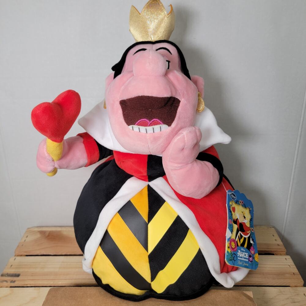 Disney Store Alice In Wonderland Red Queen Plush - NWT